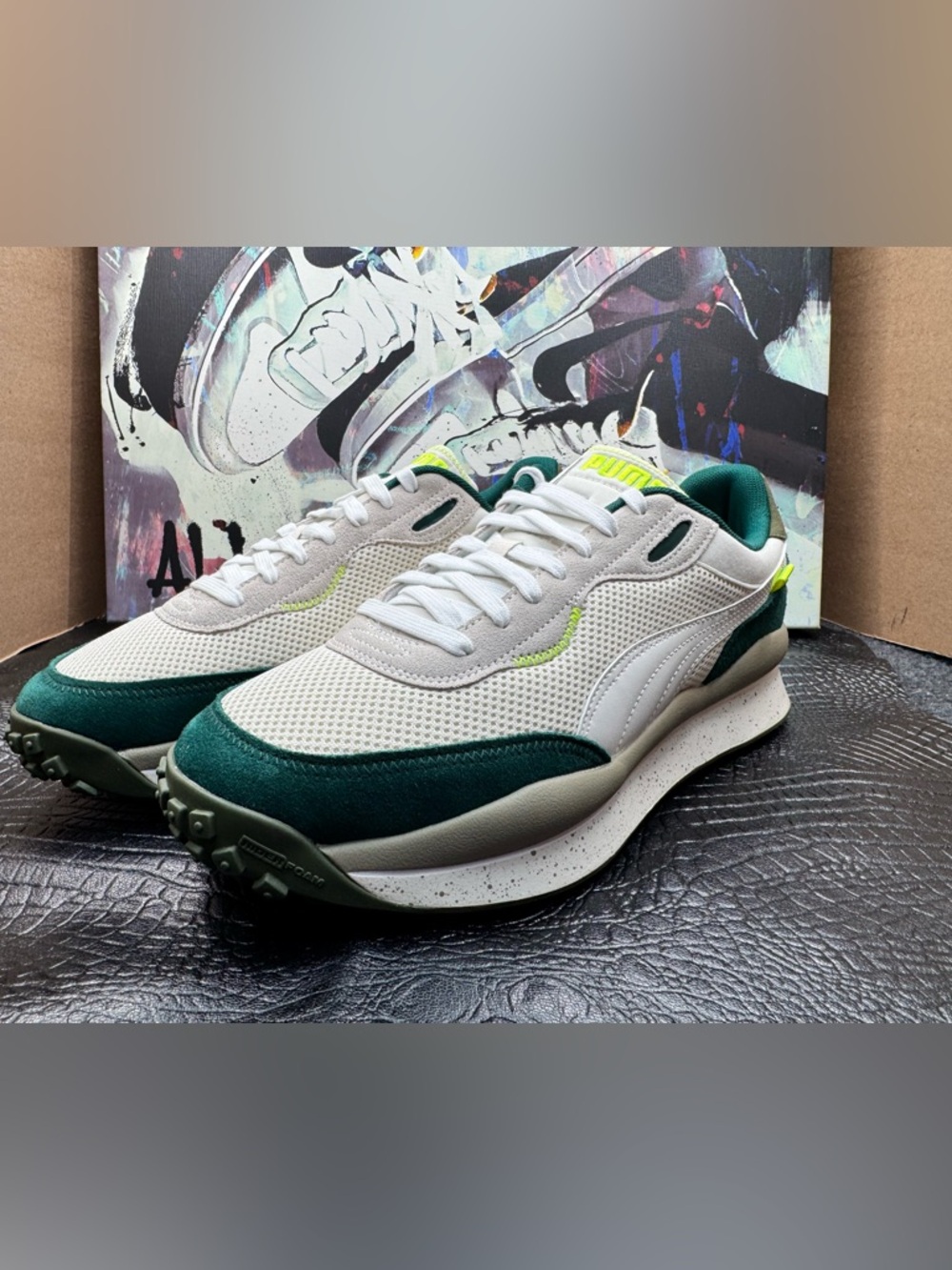 Puma X Style Rider Mix warm white velvet Moss’
